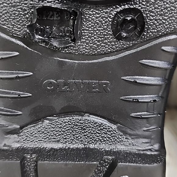 Oliver Elastic Sided Chelsea Leather Black Boots Steel Toe Men's Size 10, NEW - Picture 8 of 13